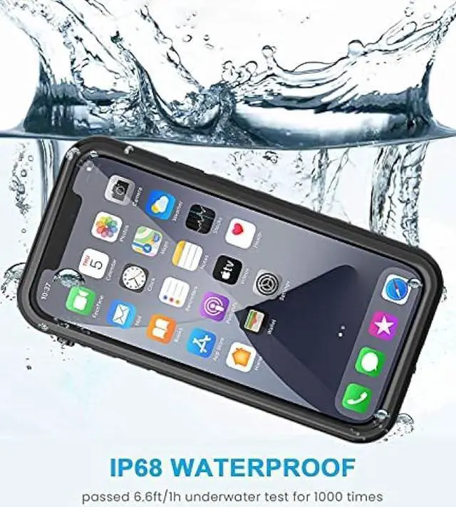 Alt view image 4 of 7 - LOVE BEIDI iPhone X/Xs Waterproof case Life Snowproof Dirtproof Shockproof Cover for iPhone X/Xs 5.8 (Black)