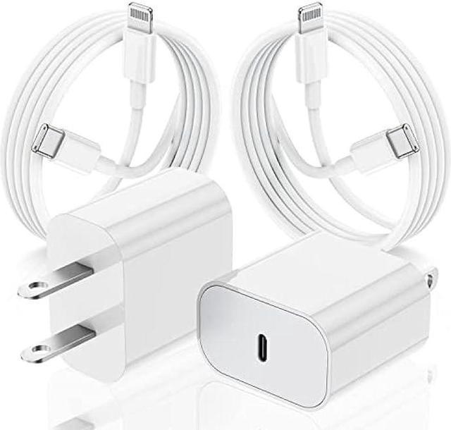  iPhone Charger [Apple MFi Certified], 2 Pack 6FT Long Lightning  Cable Quick Charging Data Sync Cord with 5W USB Wall Charger Block Travel  Plug Adapter for iPhone 14 13 12 11