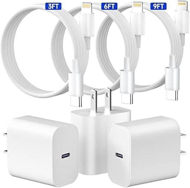 iPhone 14 13 12 Fast Charger, [Apple MFi Certified] 20W PD USB C Wall  Charger Block, 3-Pack Type-C Power Adapter Charging Plug for Apple iPhone  14 Pro Max/13 Pro/12 Mini/11/XS iPad Pro,Samsung