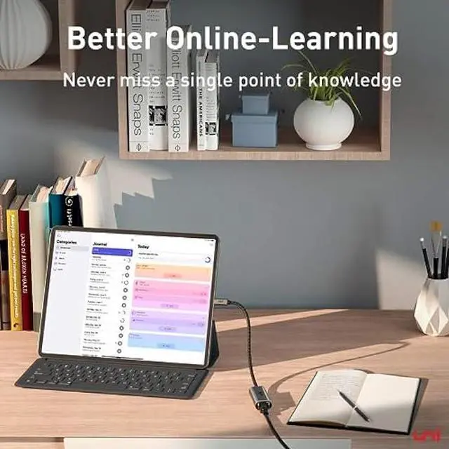 Alt view image 3 of 6 - USB C to Ethernet Adapter, uni Driver Free RJ45 to USB C [Thunderbolt 3/4 Compatible], 1Gbps Type-C Gigabit Ethernet LAN Network Adapter for MacBook Pro/Air, iPhone 15 Pro/Max, Dell XPS, Galaxy S8-S23