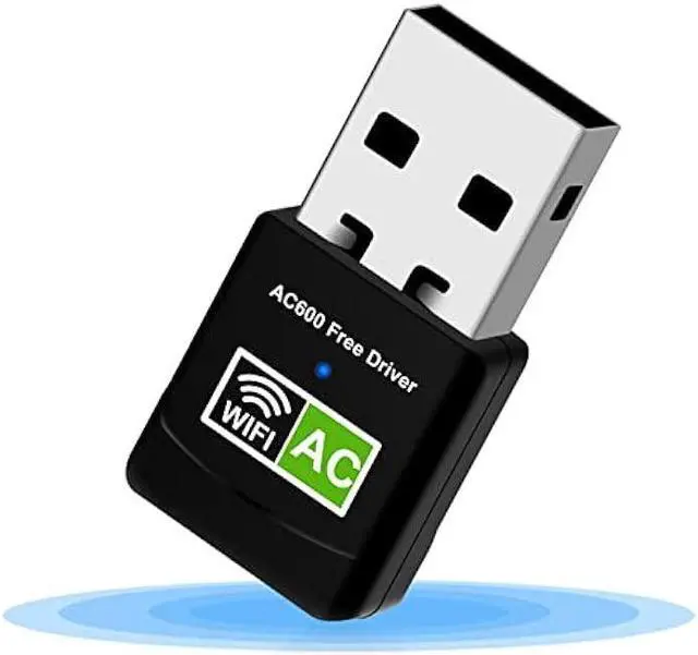 Main image of AC600 USB WiFi Adapter for PC, Driver Free Wireless Network Adapter for Desktop Laptop, 5G/2.4G Dual Band High Speed Mini WiFi Dongle Stick, Compatible with Windows 11/10/8.1/8/7/XP/Vista