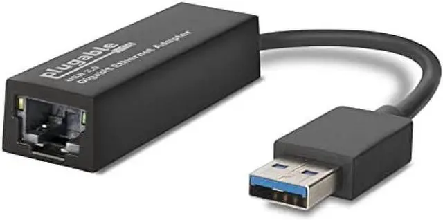 Main image of Plugable USB to Ethernet Adapter, USB 3.0 to Gigabit Ethernet, Supports Windows 11, 10, 8.1, 7, XP, Linux, Chrome OS