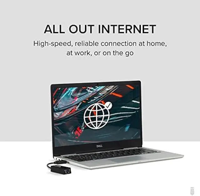 Alt view image 3 of 5 - Plugable USB to Ethernet Adapter, USB 3.0 to Gigabit Ethernet, Supports Windows 11, 10, 8.1, 7, XP, Linux, Chrome OS