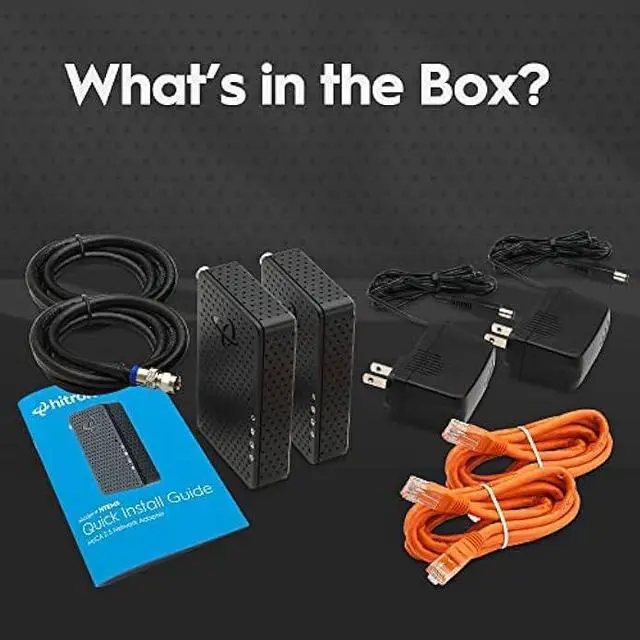 Alt view image 6 of 7 - Hitron MoCA 2.5 Adapter for Ethernet Over Coax | 2.5 Gbps Ethernet, Coaxial to Ethernet Adapter, Enhanced Streaming, Compact Size, Works with Any Ethernet Device/Router (2-Pack 2.5GigE) | Model# HTEM5