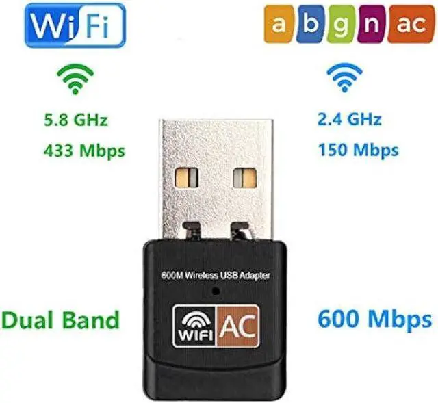 Alt view image 2 of 7 - USB Wireless Adapter 600Mbps Realtek RTL8811CU Chipset Mini Type Dual Band 11AC WiFi Dongle IEEE 802.11 a b g n ac for Laptop Desktop IPTV USB 3.0 Network Adapter Support Windows 10 Mac Linux