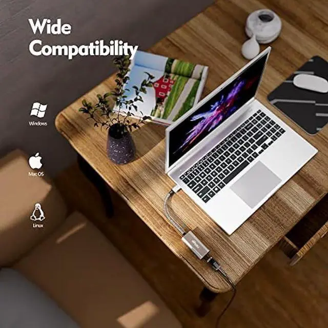 Alt view image 6 of 7 - 2.5G USB C to Ethernet Adapter, fairikabe USB Type C to LAN Network Adapter Gigabit Compatible with Thunderbolt 3, for Mac, MacBook Air, MacBook Pro, iPad Pro, iPad Air, Laptop, Computer