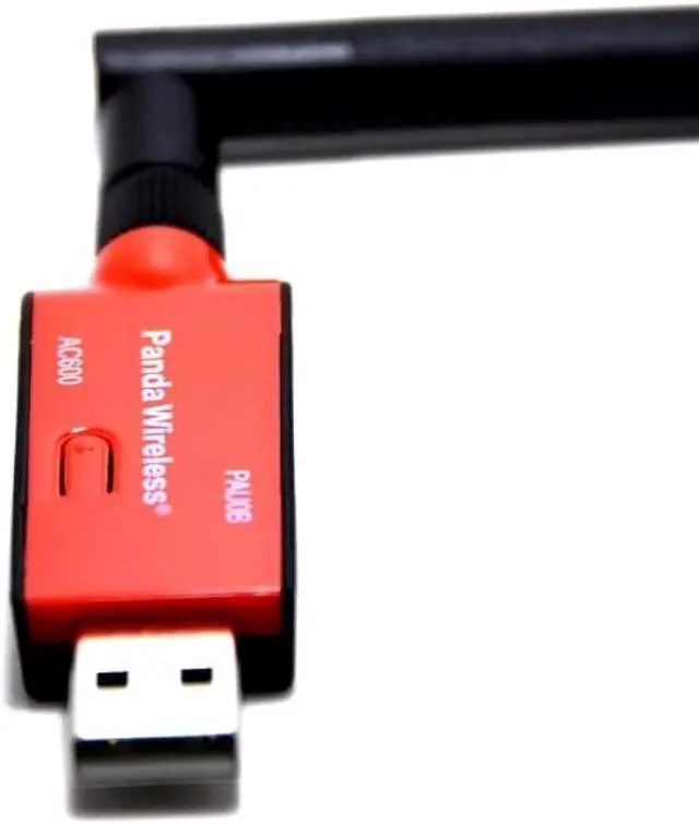 Alt view image 4 of 6 - Panda Wireless® PAU0B AC600 Dual Band (2.4GHz and 5GHz) Wireless N USB Adapter W/High Gain Antenna - Windows XP/Vista/7/8/8.1/10/11, Mint, Ubuntu, openSUSE, Fedora, Rocky, Kali Linux and Raspbian