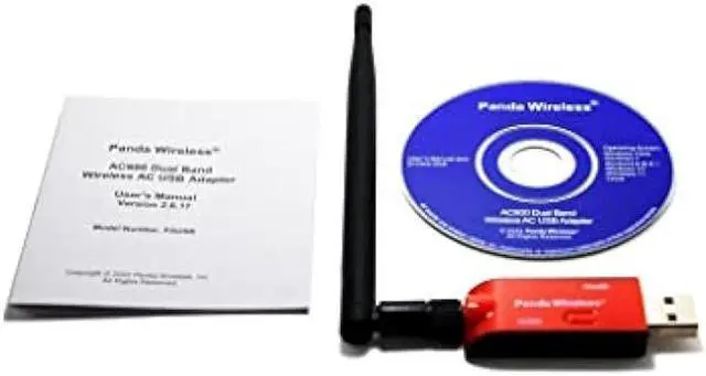 Alt view image 5 of 6 - Panda Wireless® PAU0B AC600 Dual Band (2.4GHz and 5GHz) Wireless N USB Adapter W/High Gain Antenna - Windows XP/Vista/7/8/8.1/10/11, Mint, Ubuntu, openSUSE, Fedora, Rocky, Kali Linux and Raspbian