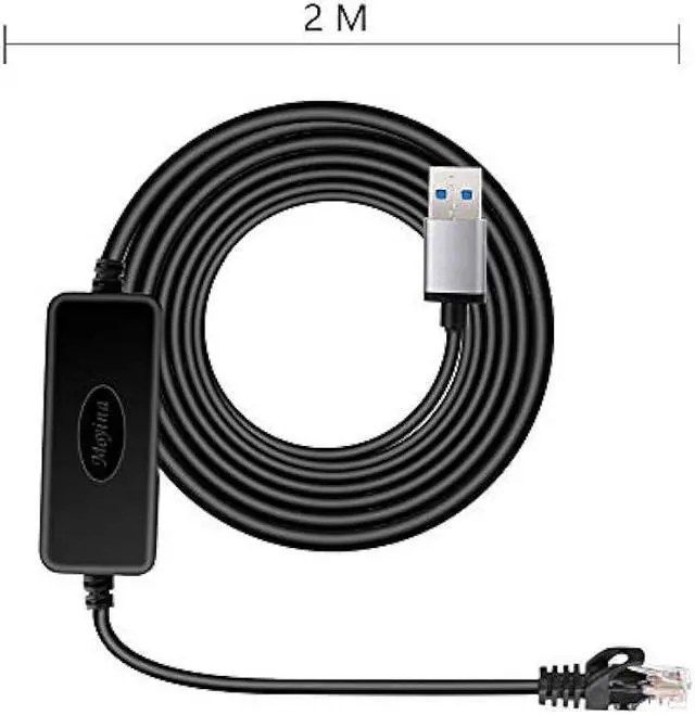 Alt view image 6 of 7 - Moyina USB3.0 to RJ45 Gigabit Ethernet Network Cable for Switch, Router, Gateway, Modem with MacBook,Windows, Chromebook,Surface Pro, Linux