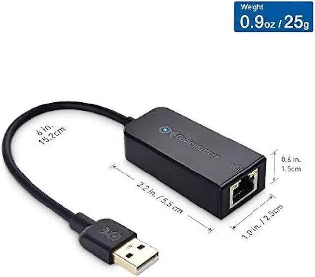 Alt view image 6 of 6 - Cable Matters Gigabit USB to Ethernet Adapter for Switch Game Console and Laptop (Ethernet Adapter for NS, Ethernet to USB Adapter, USB 3.0 to 10/100/1000Mbps Ethernet), Not Compatible with M2 Macs