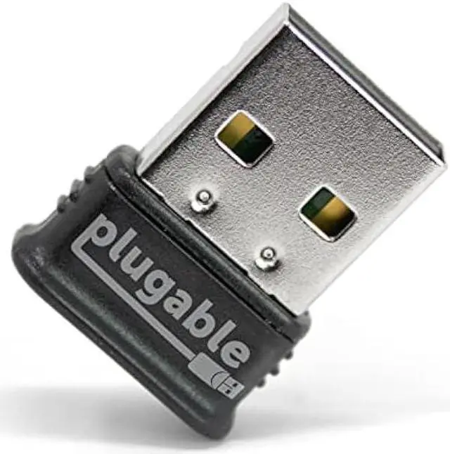 Main image of Plugable USB Bluetooth 4.0 Low Energy Micro Adapter (Compatible with Windows 11, 10, 8.x, 7, Classic Bluetooth, Gamepad, and Stereo Headset Compatible)