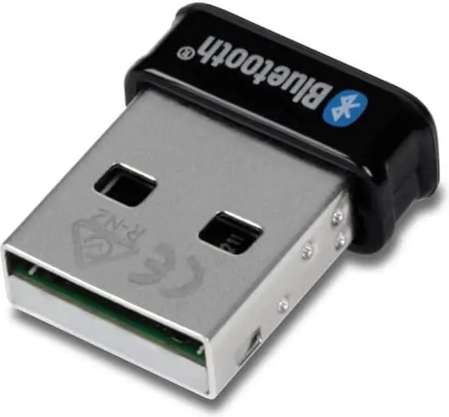 Main image of TRENDnet Micro Bluetooth 5.0 USB Adapter, Supports Basic Rate(BR), Bluetooth Low Energy(BLE), Enhanced Data Rate(EDR), 100m (328ft.) Range, Supports Windows OS, Black, TBW-110UB