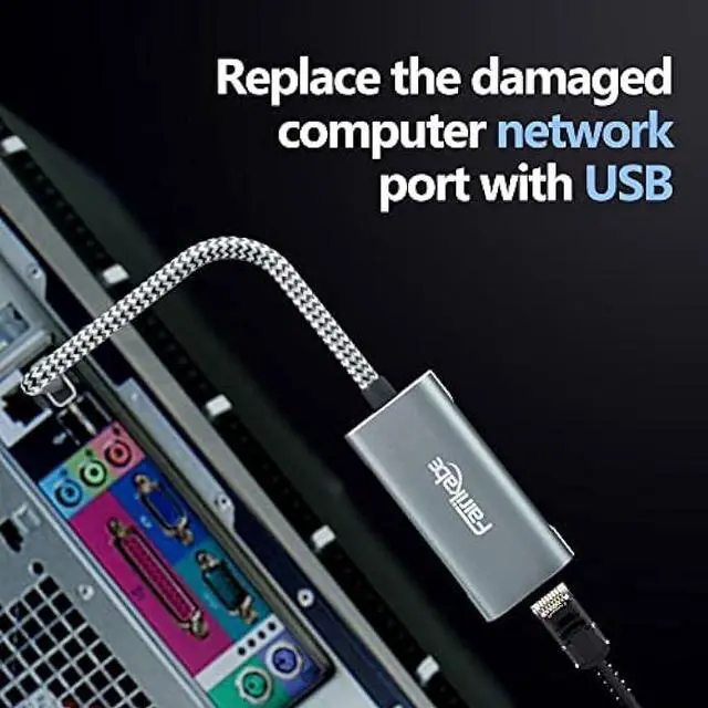 Alt view image 4 of 7 - 2.5G USB to Ethernet Adapter, Fairikabe USB 3.0 to RJ45 Ethernet Adapter, Gigabit LAN Adapter for Nintendo Switch, Xbox 360, Laptop, Computer, Mac, Chromebook, Microsoft Surface