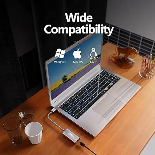 Alt view image 6 of 7 - 2.5G USB to Ethernet Adapter, Fairikabe USB 3.0 to RJ45 Ethernet Adapter, Gigabit LAN Adapter for Nintendo Switch, Xbox 360, Laptop, Computer, Mac, Chromebook, Microsoft Surface