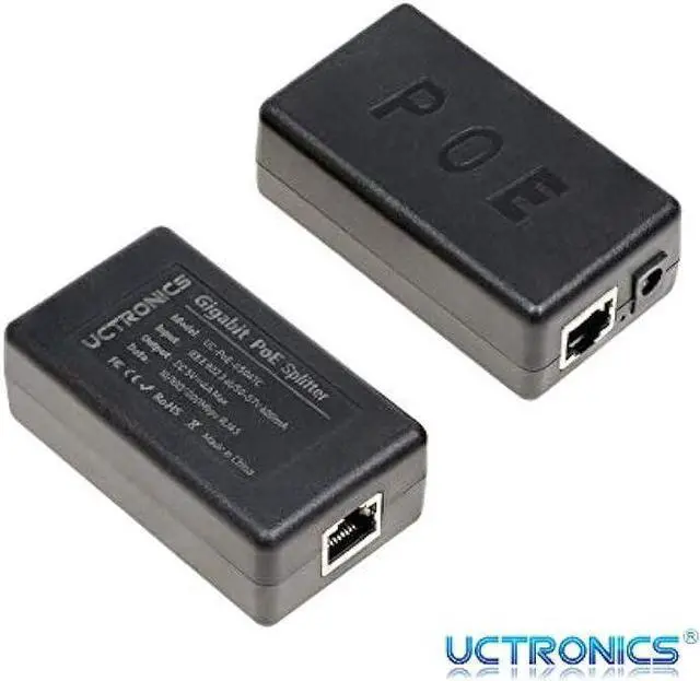 Alt view image 3 of 7 - UCTRONICS USB-C PoE Splitter Gigabit, PoE to USB-C 5V/4A Power Supply for Raspberry Pi 4 and More, 802.3at Power Over Ethernet to USB Type-C Adapter