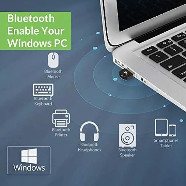 Alt view image 3 of 6 - Avantree DG45 USB Bluetooth Adapter for PC, 5.0 Bluetooth Dongle for PC Computer Desktop Laptop, Wireless Transfer for Bluetooth Headphones Speakers Keyboard Mouse Printers Windows 11/10/8.1/8