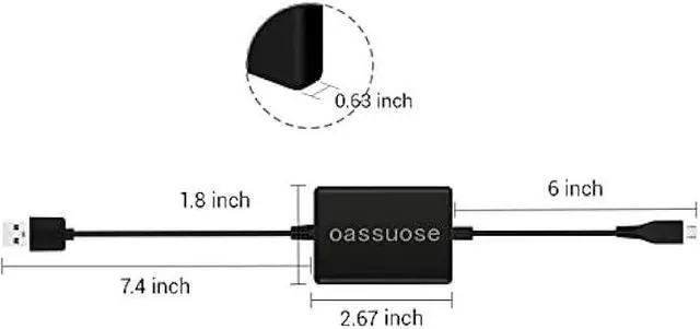Alt view image 6 of 6 - USB Power Cable Adapter for Fire TV Stick,Powers Streaming TV Sticks Directly from T V USB Port(Eliminates AC Adapter and Very Long Power Cable)