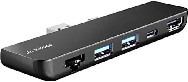 Alt view image 3 of 6 - Juiced Systems ZipHUB PRO | Surface Pro 7 Multiport Adapter | USB-A 10 Gbps | Gigabit Ethernet | USB-C Data (10Gbps)