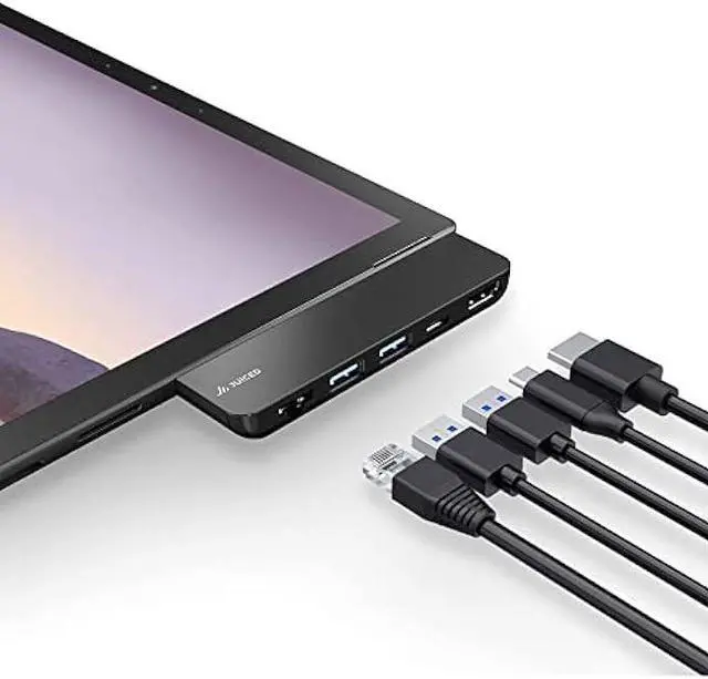 Alt view image 5 of 6 - Juiced Systems ZipHUB PRO | Surface Pro 7 Multiport Adapter | USB-A 10 Gbps | Gigabit Ethernet | USB-C Data (10Gbps)