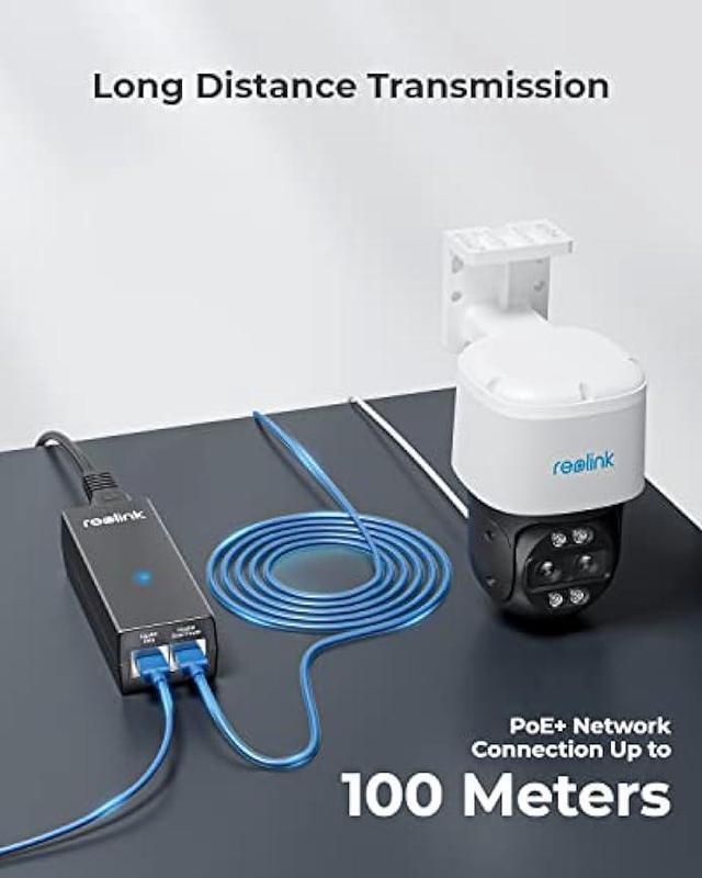 Alt view image 4 of 6 - Reolink Gigabit PoE Injector, Convert Non-PoE to PoE, Supplies PoE+ (30W) or PoE (15.4W), Distance up to 100m, Plug & Play, Suitable for Reolink PoE Cameras/Reolink Video Doorbell PoE, P030U05