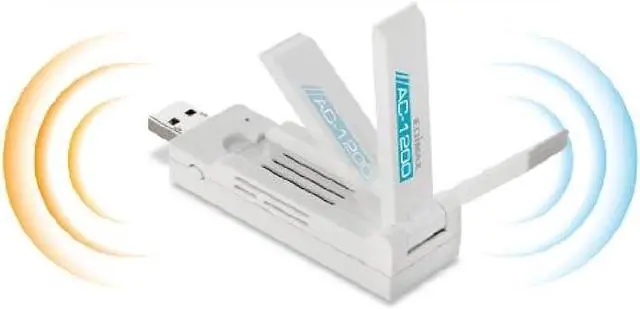 Alt view image 4 of 6 - EDiMAX Wi-Fi 5 802.11ac AC1200, Dual-Band 2.4/5GHz Adapter for PC, Wireless AC USB 3.0 Adapter Dongle w/ Foldaway Antenna, Up to 867Mbps Fast Transfer, Win11 Plug-n-Play, Mac OS, Linux, EW-7822UAC