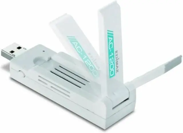 Alt view image 3 of 6 - EDiMAX Wi-Fi 5 802.11ac AC1200, Dual-Band 2.4/5GHz Adapter for PC, Wireless AC USB 3.0 Adapter Dongle w/ Foldaway Antenna, Up to 867Mbps Fast Transfer, Win11 Plug-n-Play, Mac OS, Linux, EW-7822UAC