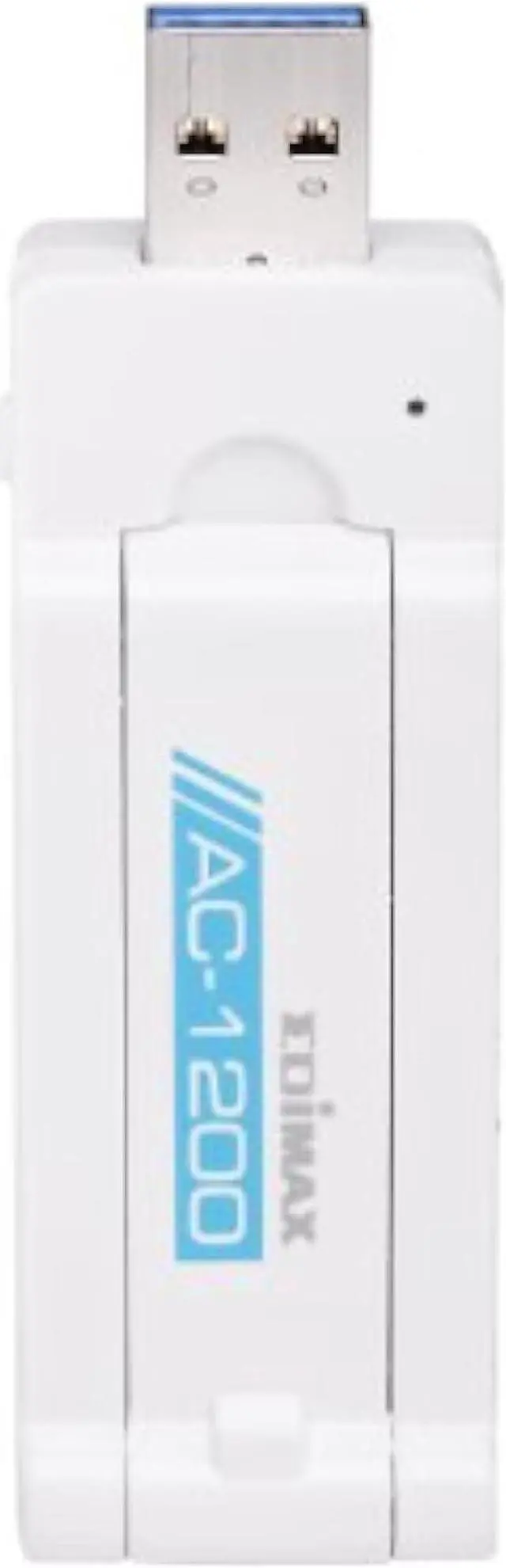 Alt view image 2 of 6 - EDiMAX Wi-Fi 5 802.11ac AC1200, Dual-Band 2.4/5GHz Adapter for PC, Wireless AC USB 3.0 Adapter Dongle w/ Foldaway Antenna, Up to 867Mbps Fast Transfer, Win11 Plug-n-Play, Mac OS, Linux, EW-7822UAC