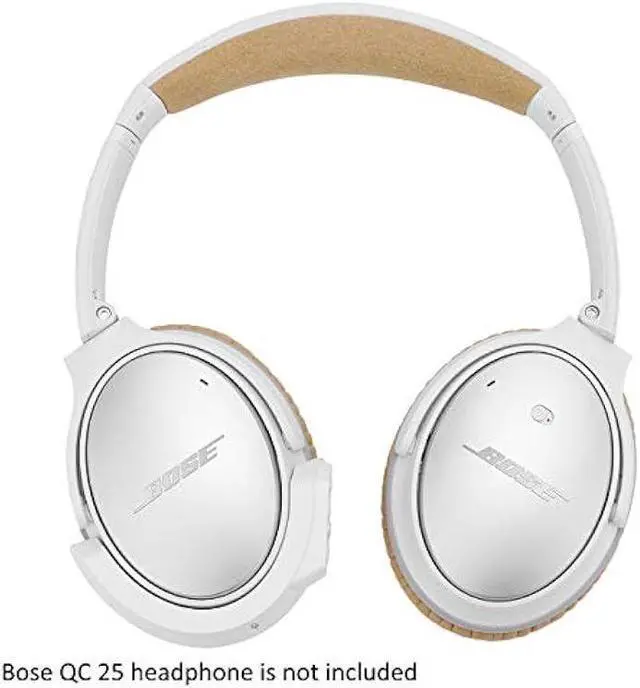 Alt view image 2 of 5 - Upgraded aptX Wireless Bluetooth Adapter for Bose QuietComfort QC 25 with Mic/Volume Control, White