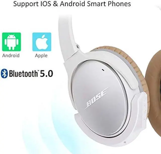 Alt view image 6 of 6 - YOCOWOCO Upgraded aptX Wireless Bluetooth Adapter for Bose QuietComfort QC 25 with Mic/Volume Control, White