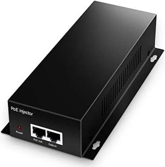 Main image of YuLinca Gigabit PoE+ Injector, 60W 802.3af/at/bt, 1000Mbps, Plug & Play, Desktop/Wall-Mount Metal, Distance Up to 100 Meters (328 ft.)