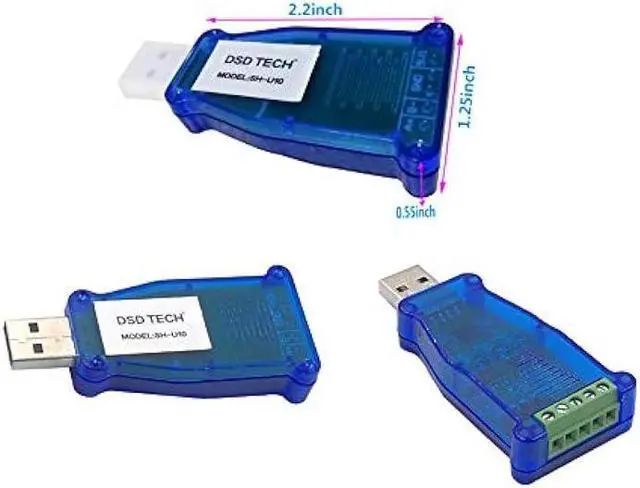 Alt view image 2 of 7 - DSD TECH SH-U10 USB to RS485 Converter with CP2102 Chip Compatible with Windows 7,8,10,Linux,Mac OS