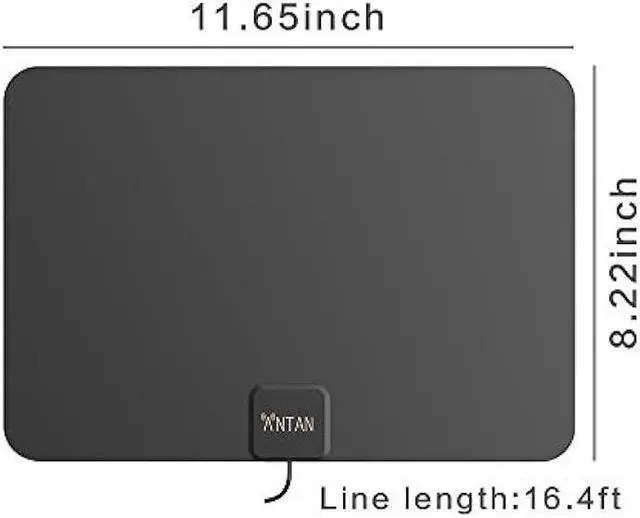 Alt view image 2 of 2 - ANTAN Indoor Window HDTV Antenna 35 45 Miles Range Support 8K 4K 1080P UHF VHF view HDTV Channels with Longer 16.5ft Coaxial Cable