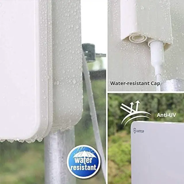 Alt view image 3 of 7 - ANTOP Outdoor/Indoor HDTV Antenna, Big Boy Series AT-400BV, Smartpass Amplifier, 85 Miles Range, UHF/VHF Range Enhanced, Support 4K 1080p