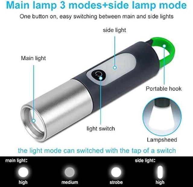 Mini Small Led Flashlight And Camping Lantern Combo Usb Rechargeable  Flashlights