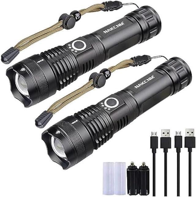  Lighting EVER LED Flashlights High Lumens, Small Flashlight,  Zoomable, Waterproof, Adjustable Brightness Flash Light for Outdoor,  Emergency, AAA Batteries Included, Tactical & Camping Accessories : Sports  & Outdoors