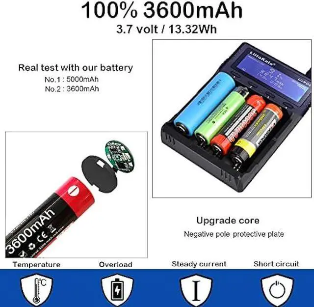 Alt view image 3 of 6 - Rechargeable Battery 3.7V 3600mAh for Streamlight X Series Flashlights 2-Pack