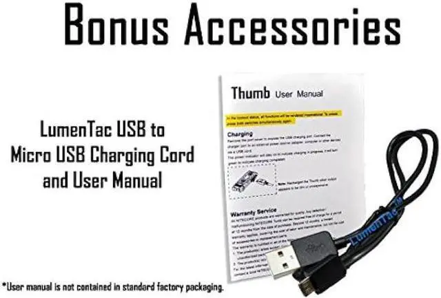 Alt view image 2 of 6 - Nitecore Thumb 85 Lumens USB Rechargeable White & Red LED Keychain Light - Tiltable Work Light with Clip and a LumenTac USB Charging Cable