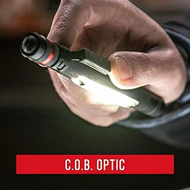 Alt view image 3 of 6 - Coast® G23 120 Lumen Alkaline Dual Power Magnetic LED Penlight with C.O.B. Area Light