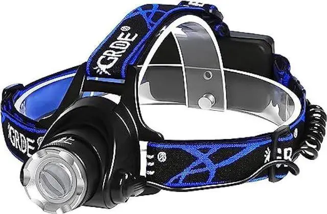 Main image of OEUUDD Headlamp, Upgrade 8000 High Lumens Ultra Bright Headlamp, 3 Modes Micro-USB Rechargeable LED Work Headlight Waterproof Flashlights Headlamps for Adults Running Camping Fishing Hiking Biking