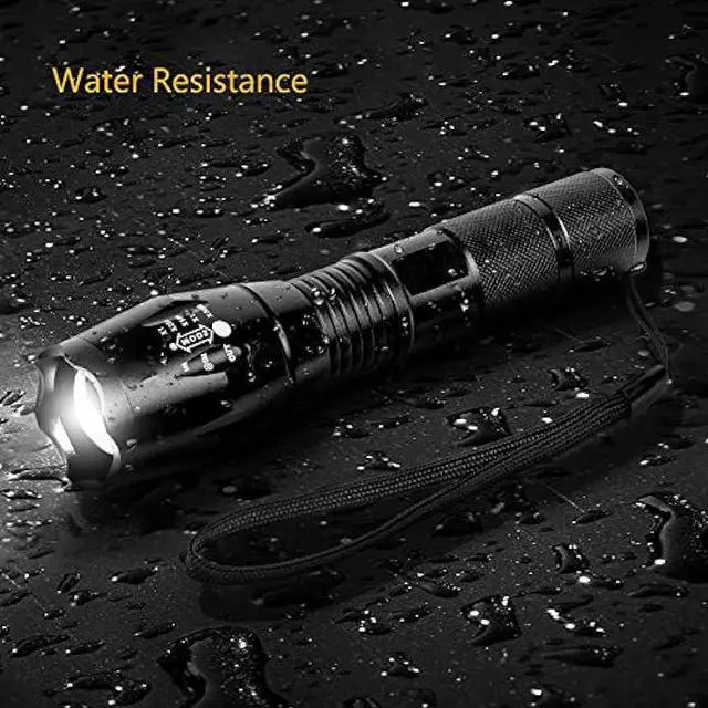 Alt view image 5 of 5 - Military Grade Flashlight 3000 Lumen 5 Modes Water Resistant LED Tactical Torch Flash Light, 2 Pack