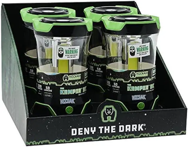 Alt view image 4 of 6 - KODIAK 3000 Lumen Camping Lantern | 4 Brightness Modes | 2 Hour Run Time = 3000 Max Lumens | 360 Degree Illumination | Weather Resistant | Tough ABS with a Rubber Coated Base | Batteries Included