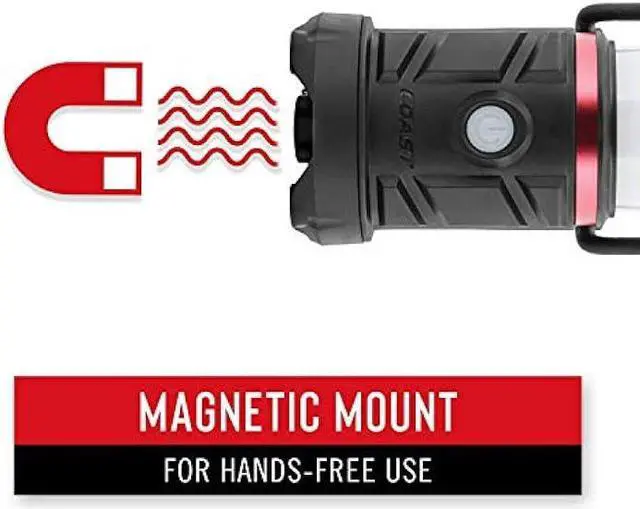 Alt view image 5 of 7 - COAST EAL13 Dual Color LED Emergency Light - 330 Lumens, AAA or Rechargeable, Storm Proof, Compact and Durable for Camping & Survival,White