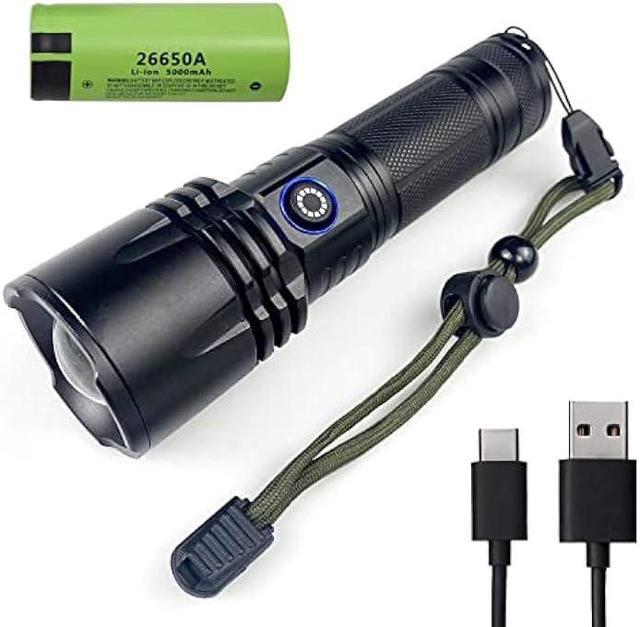 Edc Flashlight USB C Rechargeable Law Enforcement Flashlights High