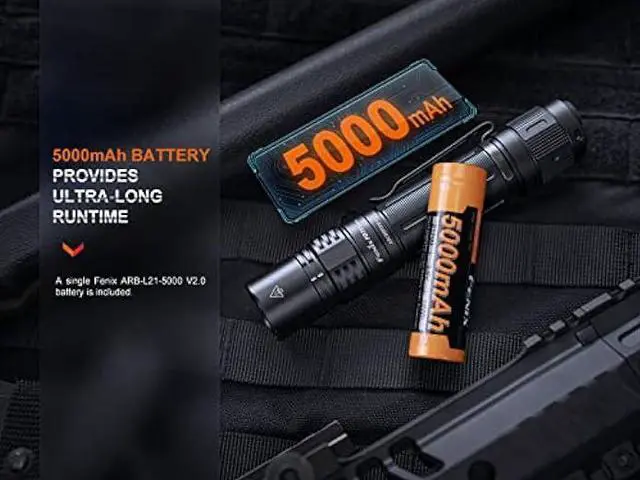 Alt view image 5 of 7 - Fenix PD36R Pro 2800 Lumen USB Rechargeable LED Tactical Flashlight with EdisonBright Charging Cable Carry case Bundle