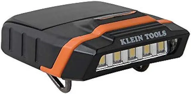 Main image of Klein Tools 56402 LED Light, Cap Visor Clip Light has Pivoting Head, 2xAAA Batteries, for Work, Running, Outdoor Hiking, Camping, Fishing