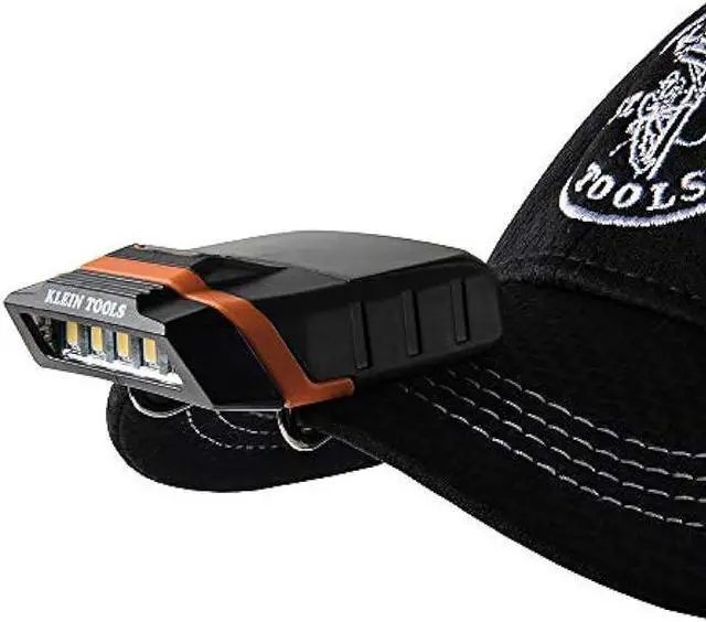 Alt view image 3 of 5 - Klein Tools 56402 LED Light, Cap Visor Clip Light has Pivoting Head, 2xAAA Batteries, for Work, Running, Outdoor Hiking, Camping, Fishing
