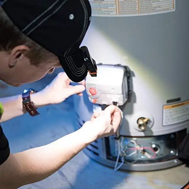 Alt view image 4 of 5 - Klein Tools 56402 LED Light, Cap Visor Clip Light has Pivoting Head, 2xAAA Batteries, for Work, Running, Outdoor Hiking, Camping, Fishing