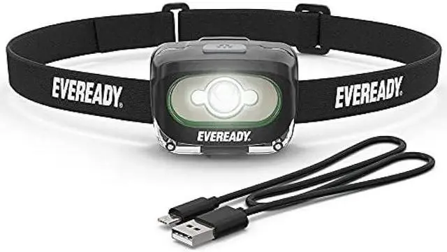 Main image of Rechargeable LED Headlamps by Eveready, Super Bright Water Resistant Head Lights for Running, Camping, Emergency, Outdoors (USB Cable Included)