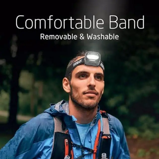 Alt view image 6 of 7 - Rechargeable LED Headlamps by Eveready, Super Bright Water Resistant Head Lights for Running, Camping, Emergency, Outdoors (USB Cable Included)