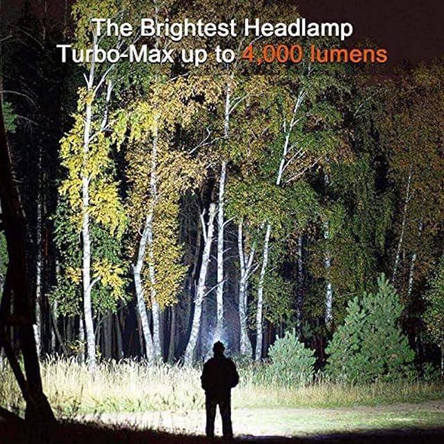 Alt view image 2 of 6 - ACEBEAM H30 Brightest Headlamp Max 4000 High Lumens White Light + Red Light + CRI 90+ Light, Head Lamp Outdoor Led Rechargeable, Best Head Lights for Camping, Hiking, Searching and Hunting